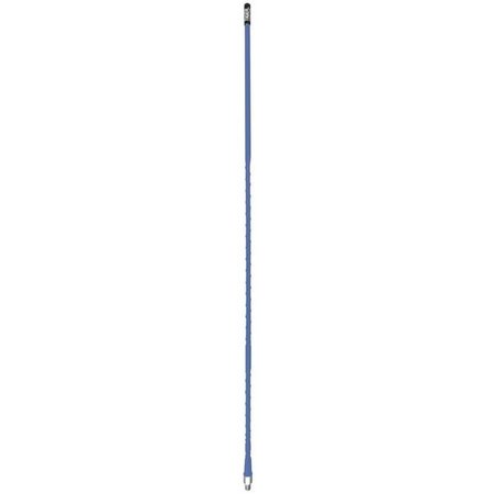 EVERHARDT Everhardt TSM3-BL 3 ft. Superflex 3 by 4 Wave CB Antenna with Weather Trap - Blue TSM3-BL